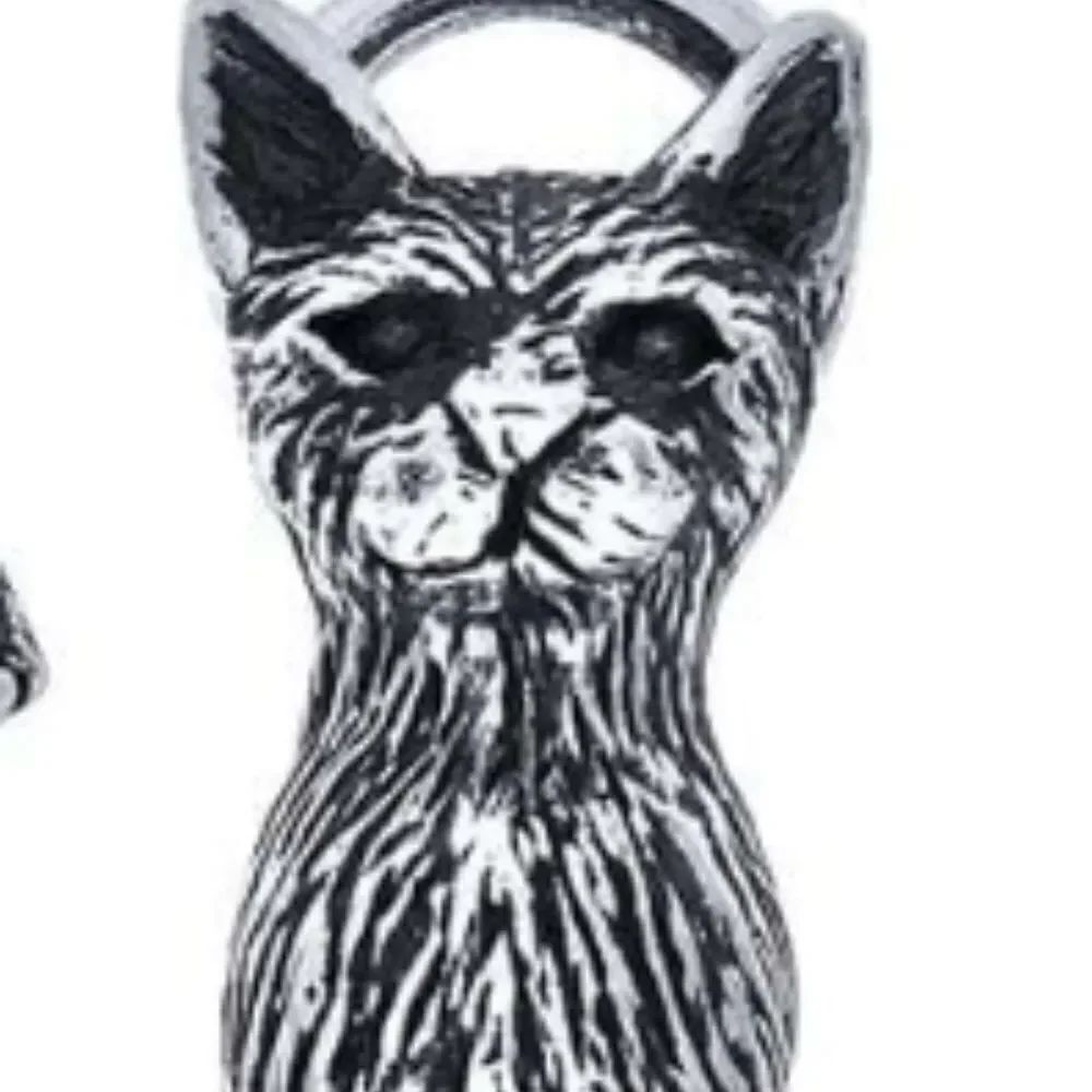 Cat 3D Sterling Silver Jewelry Charm #pet